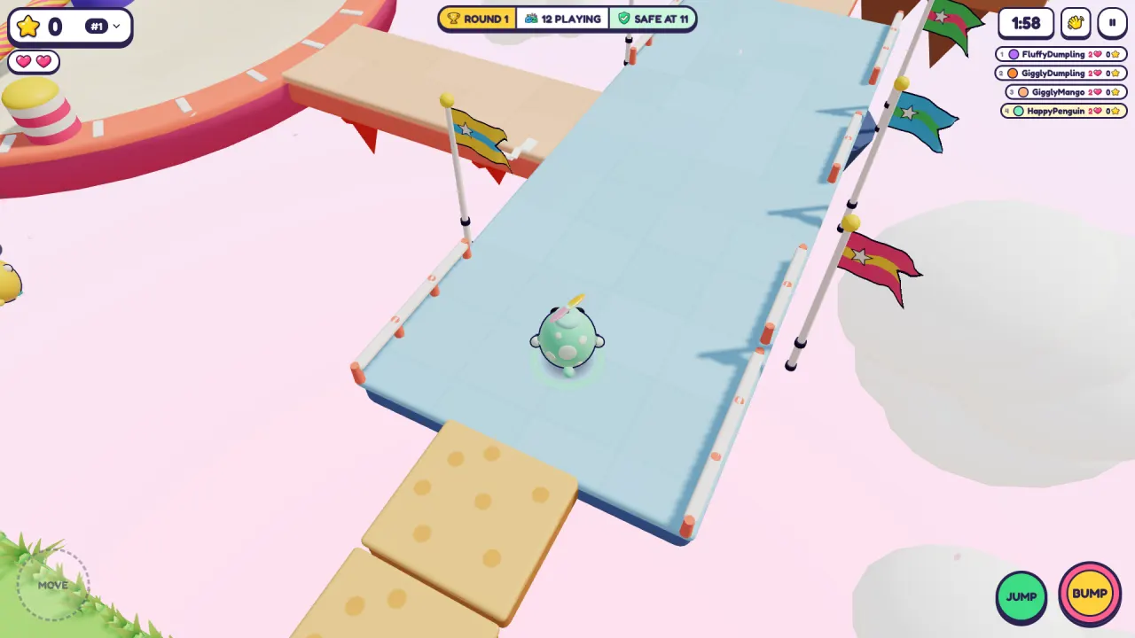 A BUMP CUP round with 12 players